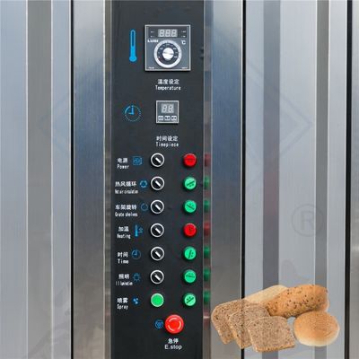 Equipment voor de voedingsindustrie 32 bakken Rotary oven om kip te koken met stoomtechnologie