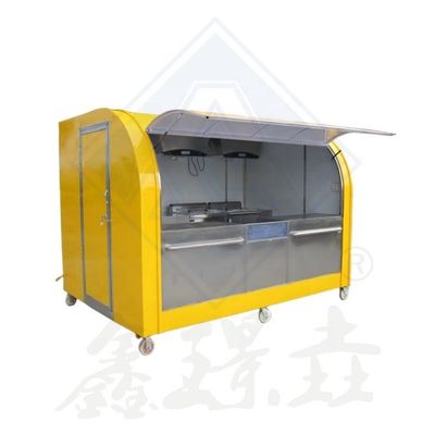 Commerciële voedselkarretjes Op maat gemaakte foodtruck met volledige keuken en bovendeck