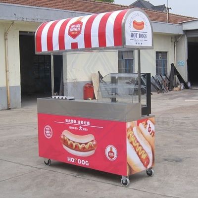 Commerciële voedselkarretjes Op maat gemaakte foodtruck met volledige keuken en bovendeck