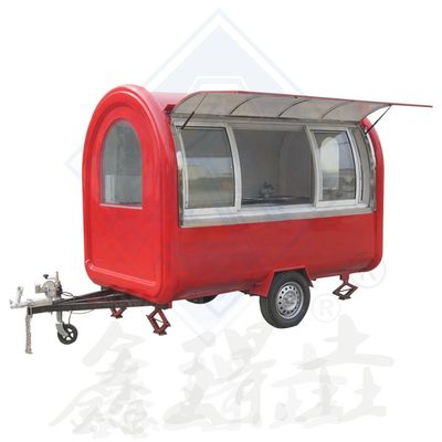 Voedsel Snackmachines Truck Shop Food Cart met wielen en reserveonderdelen na service