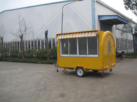Hotels favoriete gegalvaniseerd staal BBQ Food Truck Mobiele elektrische motorfiets Food Cart