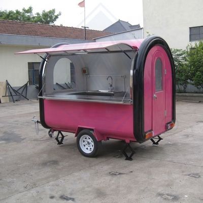 Hotels favoriete gegalvaniseerd staal BBQ Food Truck Mobiele elektrische motorfiets Food Cart