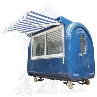 Machineriefunctie Food Service Trailer Cart voor Driveable Funky Bubble Tea Work Station