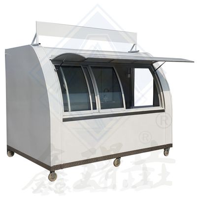 Machineriefunctie Food Service Trailer Cart voor Driveable Funky Bubble Tea Work Station
