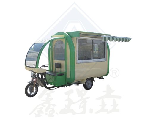 Gas Food Truck Cart met Grill en Fryer Driewieler Motorfiets Food Service Trailer Cart