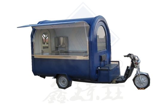 Gas Food Truck Cart met Grill en Fryer Driewieler Motorfiets Food Service Trailer Cart