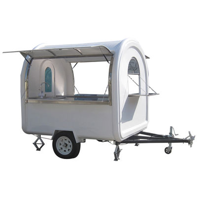 850 kg Caravan Hot Dog Cart IJsserij Food Kiosk/ Food Vending Truck L280cm*W200cm*H210cm