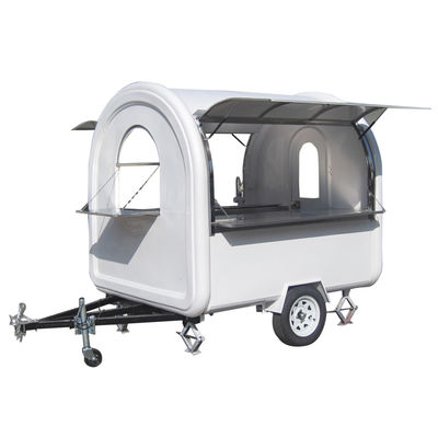 850 kg Caravan Hot Dog Cart IJsserij Food Kiosk/ Food Vending Truck L280cm*W200cm*H210cm