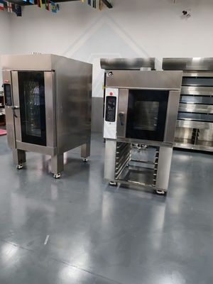 Industriële elektrische roterende convectieoven voor bakkerij Capaciteit 5/8/10/12/15 bakken 250 kg