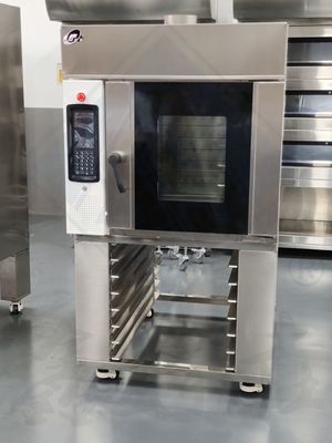 Industriële elektrische roterende convectieoven voor bakkerij Capaciteit 5/8/10/12/15 bakken 250 kg