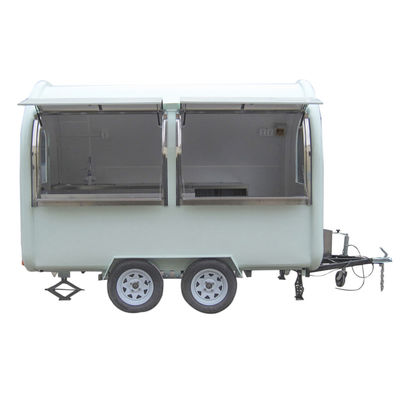 850 kg Caravan Hot Dog Cart IJsserij Food Kiosk/ Food Vending Truck L280cm*W200cm*H210cm