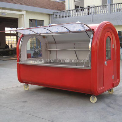 Moderne design Lichte roze kleur Donut Waffle Hot Dog Keuken Food Truck JY-B35 Op maat