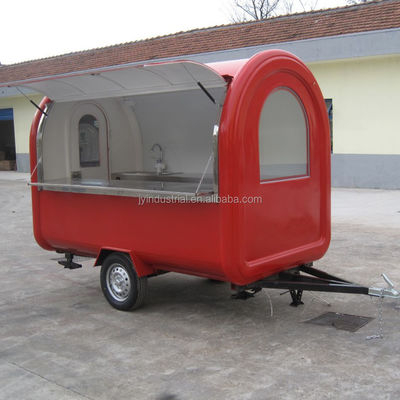 Moderne design Lichte roze kleur Donut Waffle Hot Dog Keuken Food Truck JY-B35 Op maat