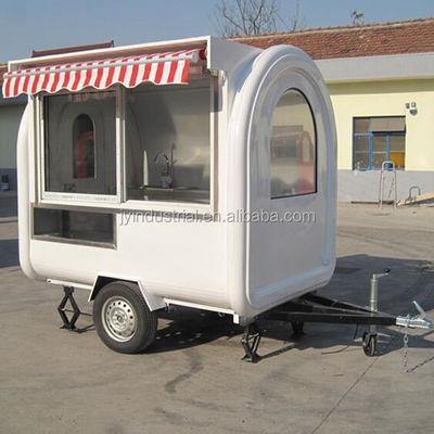Moderne design Lichte roze kleur Donut Waffle Hot Dog Keuken Food Truck JY-B35 Op maat