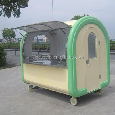 Moderne design Lichte roze kleur Donut Waffle Hot Dog Keuken Food Truck JY-B35 Op maat