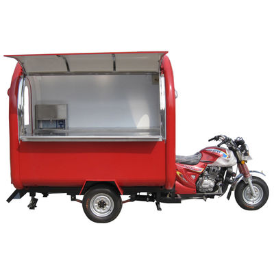 3 wiel aandrijving Kleine voedsel trucks Food Cart Machinery Functie Verkopen van voedsel voor kledingwinkels