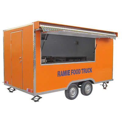 Retro-stijl elektrische foodtruck voor slush hotdogs en ijs 2300*1750*2100mm Grootte