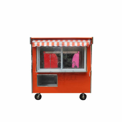 Volledig uitgeruste foodtruck 220cm single double axle commercieel rond model met luifel