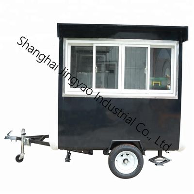 Op maat gemaakte sticker CE OEM GAS Food Truck met roestvrij staal en grote wiel