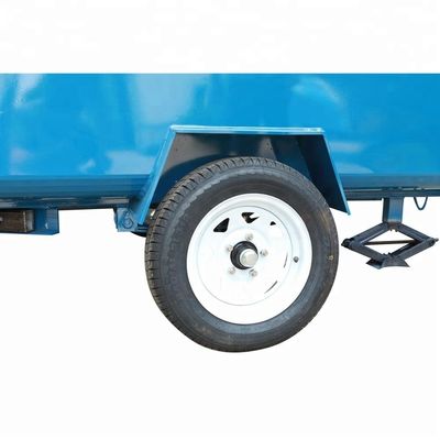 Op maat gemaakte sticker CE OEM GAS Food Truck met roestvrij staal en grote wiel