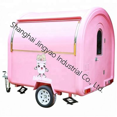 Op maat gemaakte sticker CE OEM GAS Food Truck met roestvrij staal en grote wiel