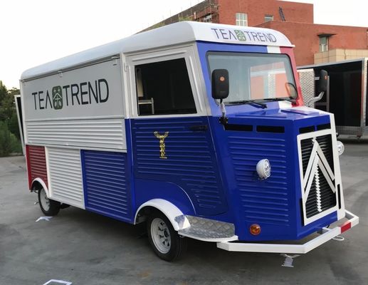 Volledig uitgeruste foodtruckmachines voor het maken van snacks, ijs en dranken onderweg