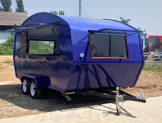 Gegalvaniseerde staal volledig uitgeruste foodtruck voor heerlijke crepes tacos en koffie