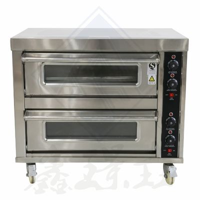 Sojaboonmateriaal 2 laag dekoven en mixerconveyor pizzaoven voor bakkerijapparatuur