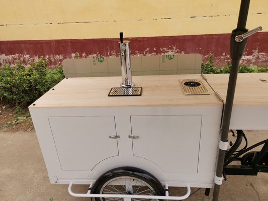 100 Lange levensduur Bier fietskar voor mobiele voedsel- en drankverkopers