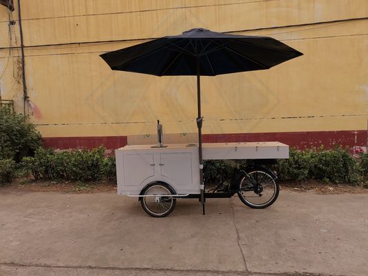 Rouw materiaal Groenten snackmaker voor commerciële straat Bier fietskar mobiele voedselkar