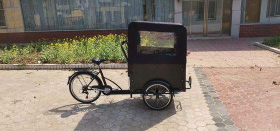 Aanpasbare grootte Fast Food driewieler met koffiewinkelmandje Aluminium plaat
