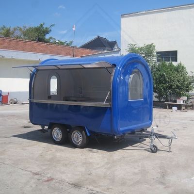 Voedseldienst-trailerwagen voor straatverkoop in de open lucht en mobiele keukenservering