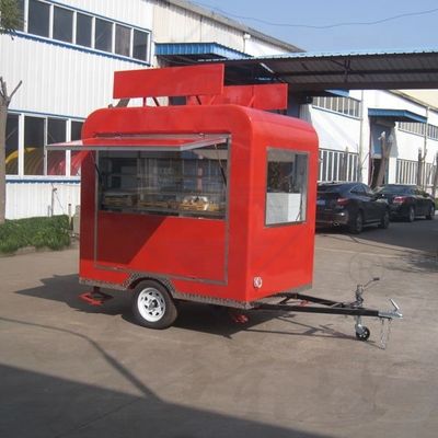 Voedseldienst-trailerwagen voor straatverkoop in de open lucht en mobiele keukenservering