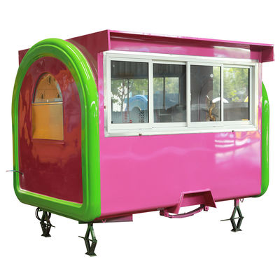 Custom Street Waffle Vending Cart Hot Food Stand Kiosk te koop voor 220V