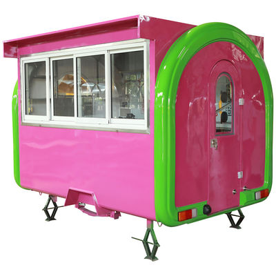 Custom Street Waffle Vending Cart Hot Food Stand Kiosk te koop voor 220V