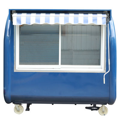 Custom Street Waffle Vending Cart Hot Food Stand Kiosk te koop voor 220V