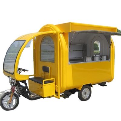 380*160*235 CM Street Mobile Gas Ice Cream Food Truck met volledige keukenapparatuur