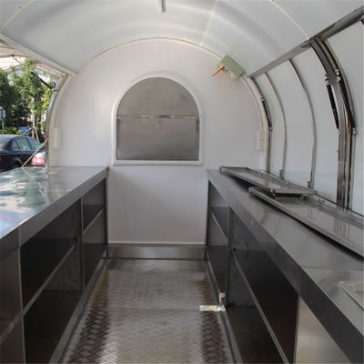 380*160*235 CM Street Mobile Gas Ice Cream Food Truck met volledige keukenapparatuur