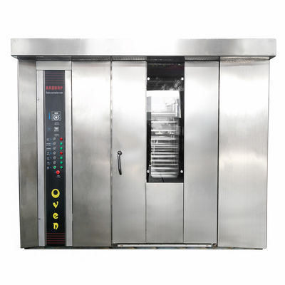 Dubbele trolleys Diesel Rack Oven met 34 bakken Rotary Rack Convection Oven bij 380v Spanning