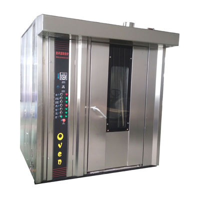 Dubbele trolleys Diesel Rack Oven met 34 bakken Rotary Rack Convection Oven bij 380v Spanning