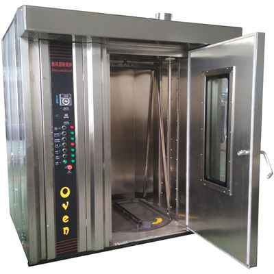 Dubbele trolleys Diesel Rack Oven met 34 bakken Rotary Rack Convection Oven bij 380v Spanning