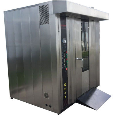 Dubbele trolleys Diesel Rack Oven met 34 bakken Rotary Rack Convection Oven bij 380v Spanning
