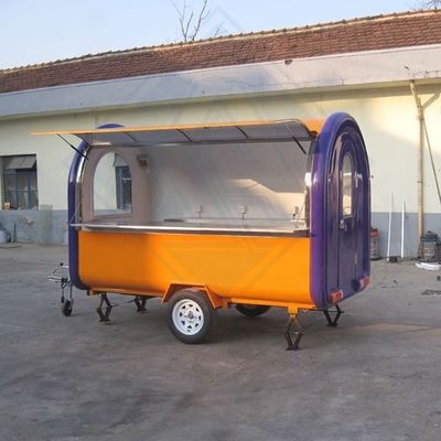 Hot Dog Barbecue Mobile Food Cart met volledige keuken en online ondersteuning'tevredenheid