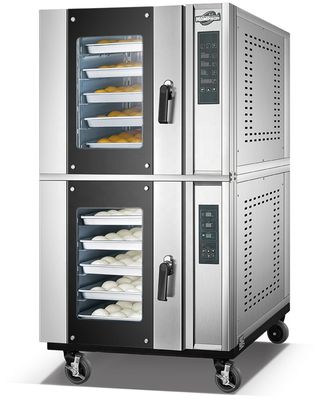 Elektriciteitsbron Voedselindustrie Apparatuur Bakoven 10 diensten Rotary Rack Oven