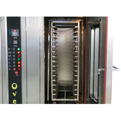 Voedselverwerkingsmachine 32 bakken Rotary pizzaoven voor complete bakkerijapparatuur