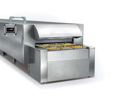 Elektrische oven voor het bakken van koekjes en aardappelchips in 22.5 x 32.5 x 24.5 cm tunnelontwerp