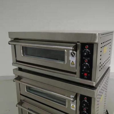 0.1kw Elektrische bakoven voor brood 3 dekken 12 diensten met timer-controle/bakmachine