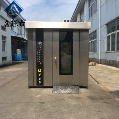 Na-service Video technische ondersteuning 32 bakplaten Gas Rotary Rack Oven voor bakkerij cake