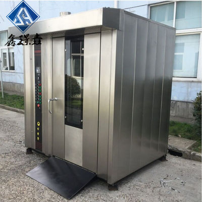 Na-service Video technische ondersteuning 32 bakplaten Gas Rotary Rack Oven voor bakkerij cake