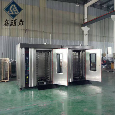 Na-service Video technische ondersteuning 32 bakplaten Gas Rotary Rack Oven voor bakkerij cake